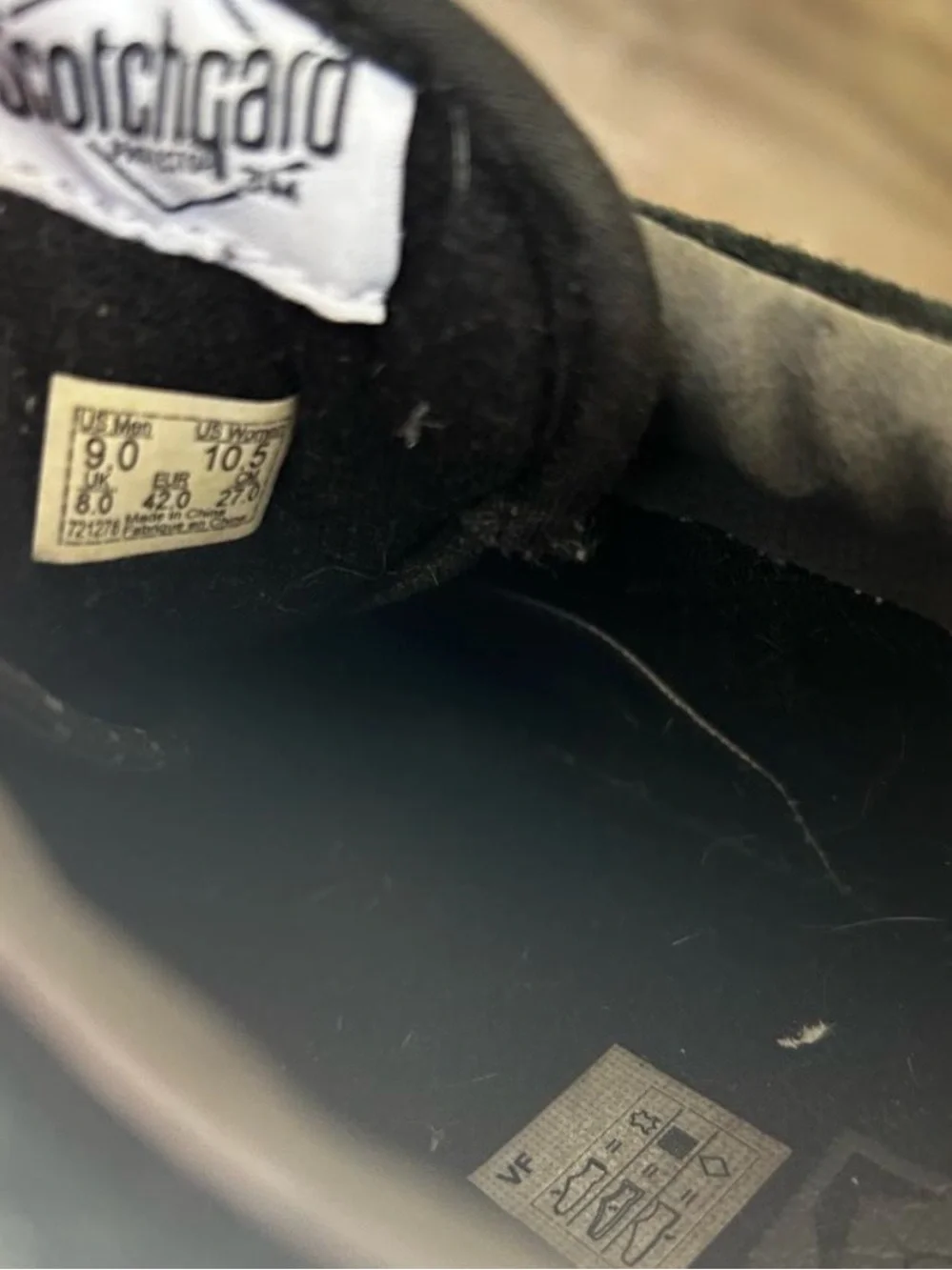 Vans Men's Black Suede Skate Sneakers with White Stripe